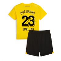 Fotbalové Dres Borussia Dortmund Emre Can #23 Dětské Domácí 2023-24 Krátký Rukáv (+ trenýrky)